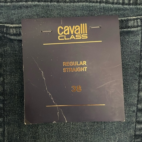Cavalli Class straight leg jeans sz 38 - Picture 6 of 8